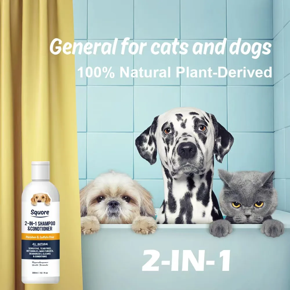 Pet Shampoo and Conditioner 2in1Pet Shower Gel for Puppy Dog Cat Shower Soap Soft Dog Shampoo Body Wash