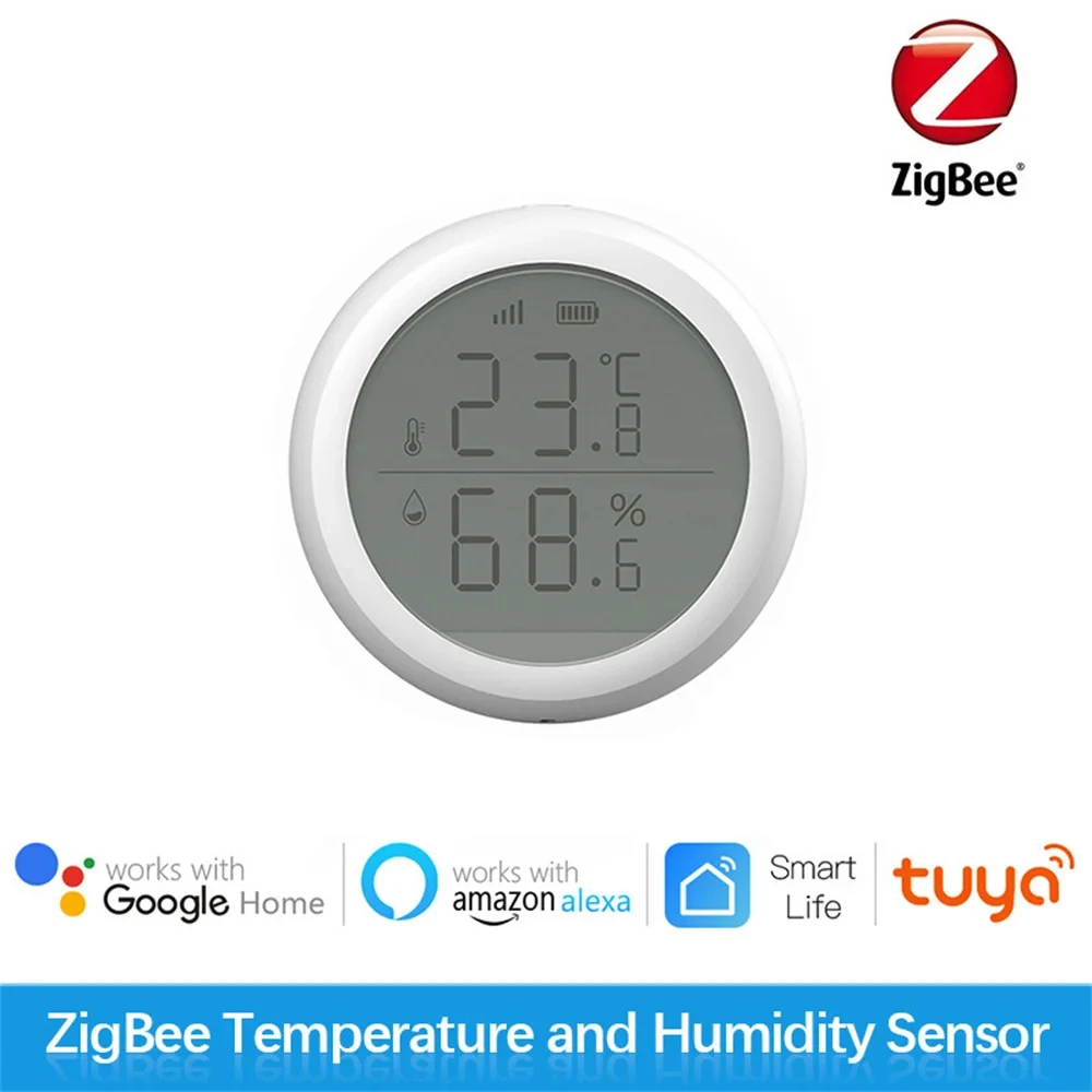 Description Picture 2 of itemTuya Smart ZigBee Temperature Humidity Sensor Intelligence Scene Real-time Detecting Thermometer Alexa Google Home Voice Control