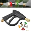 Car High Pressure Water Gun Cleaner Soap Foam Spray Sprayer Nozzles Quick Release Car Wash Accessories 14MM M22 Socket 1/4" 1