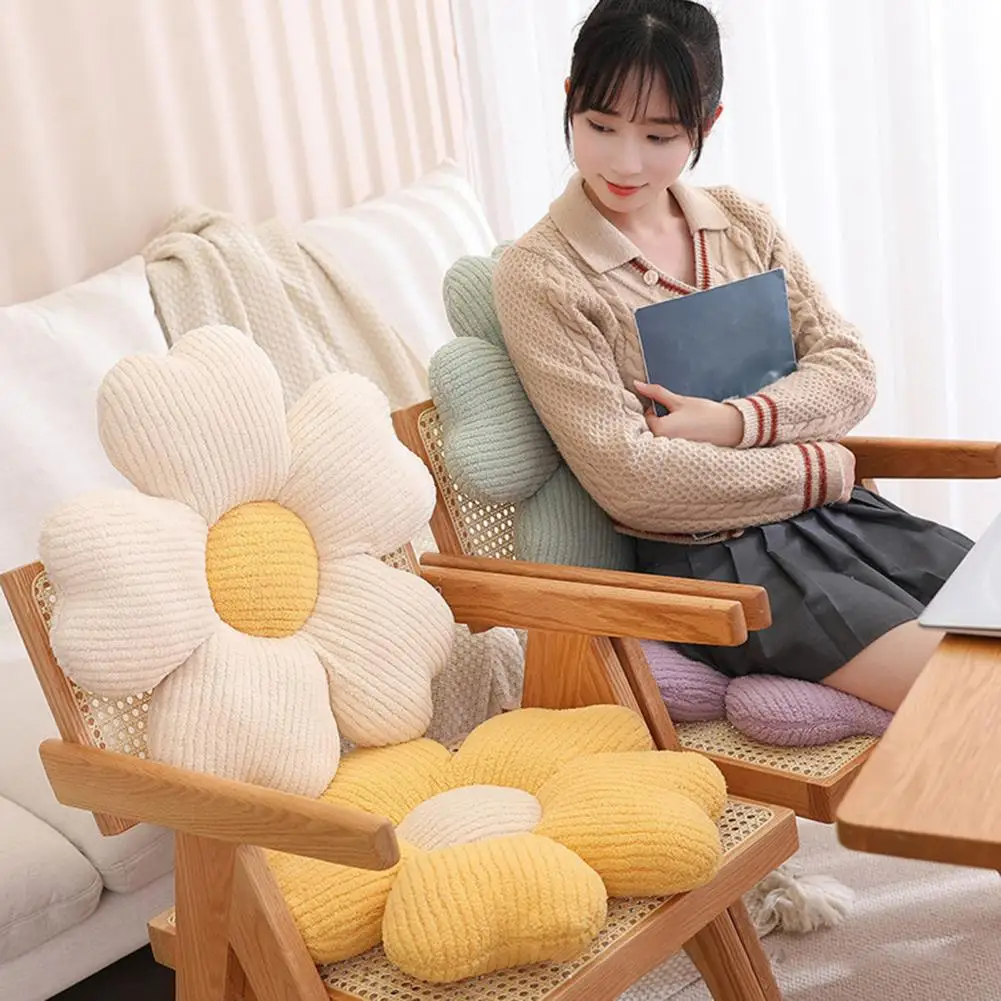 

Flower Pillow Cushion Seat Cushion Cherry Blossom Petal Shape Decorative Flower Plush Pillow Sofa Floor Cushion cojines