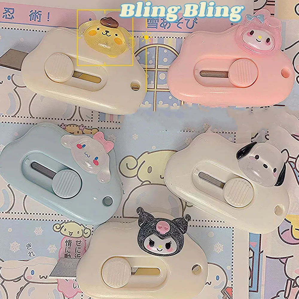 Paper Cuttings Stationery Sanrio Cartoon Paper Cuttings Mymerody Pochacco Kuromi Cute Portable Office Stationery Student Supplies