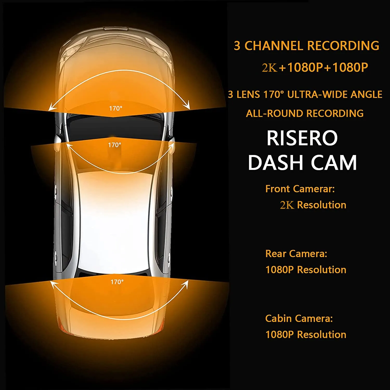 rear view mirror reverse camera 4 Channel Car DVR Full HD 4*1080P Lens Dashcam 8 Infrared Lights Super Night Vision WIFI Video Recorder 256G Memory 24H Parking rear view mirror dash cam