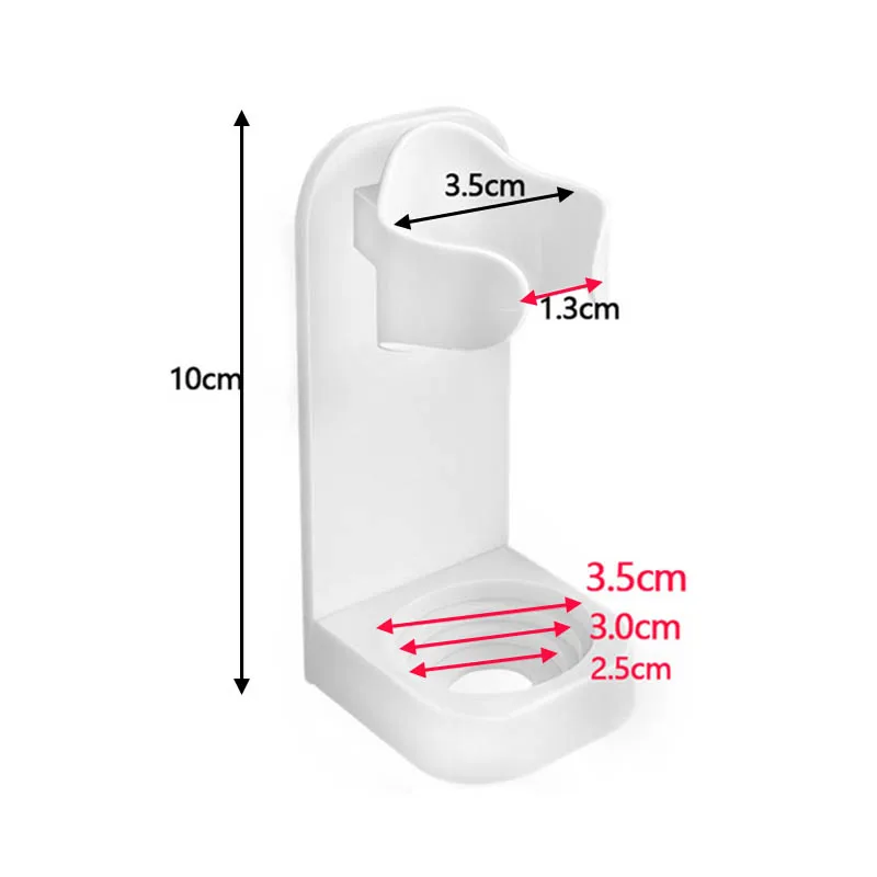 4 Portaspazzolino Elettrico Con Adesivo - Supporto Da Parete Regolabile, 4 Colori, Per Bagno - Foto 4