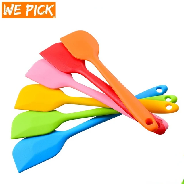 5pcs Silicone Kitchen Utensils Set Cream Butter Cake Spatula Mixing Batter  Scraper Brush Butter Mixer Brushe Baking Kitchen Tool