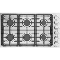 Empava Built-in 36 Cooktop in Stainless Steel with 6 Gas Stove Including Power Burners and Side Control Knobs, 36IN, Silver 1