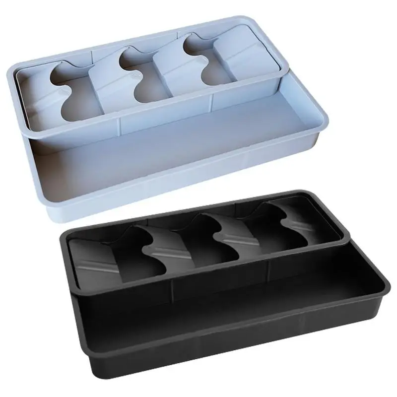 

Регулируемый органайзер для ящиков, разделительная стойка для ложек и вилок, многофункциональный поднос для хранения, держатель для посуды для кухонных гаджетов