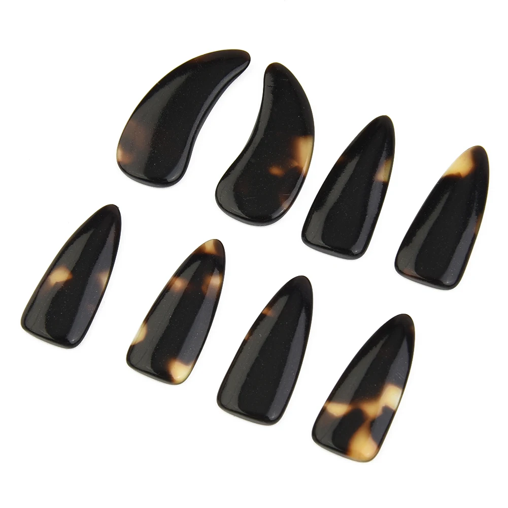 Guzheng Picks Celluloid Nails Finger Pick Musical String Instrument Accessories For Children Younger Replacement Parts 8PCS/Set