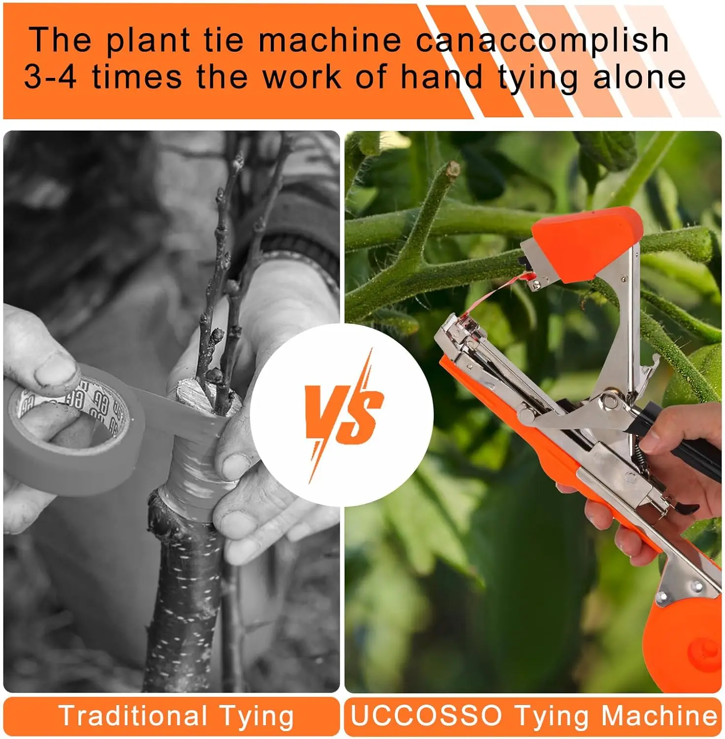 Plant Branch Hand Tying Binding Machine Garden Plants Tying Machine Minced Vegetable Tape Tool Tapener Garden Tools