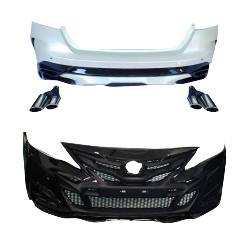 

Комплект FULI для Toyota camry Upgrade to Khan Style 2018 2019 2020 2021, передний бампер, задний бампер, выхлопной наконечник, полипропиленовый материал
