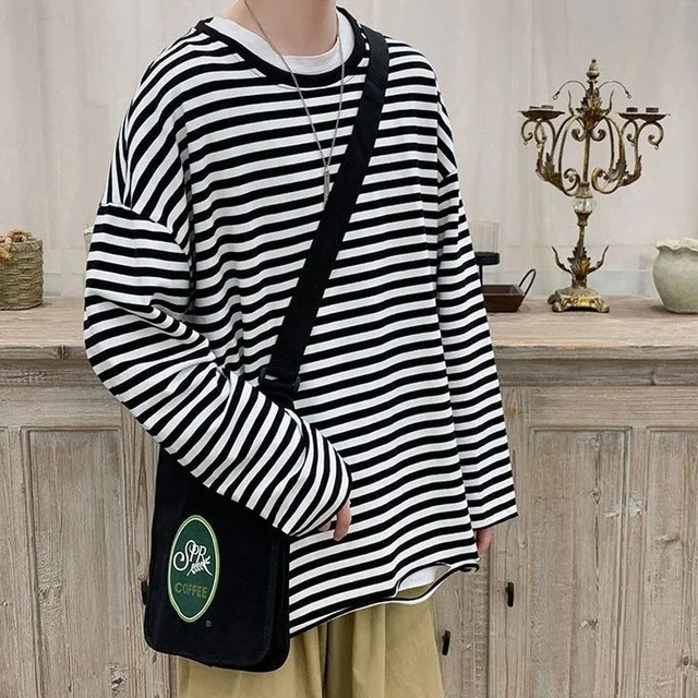 WLWFYWLT 스트라이프 스웨터: 세련된 편안함을 위한 봄 가을 필수품