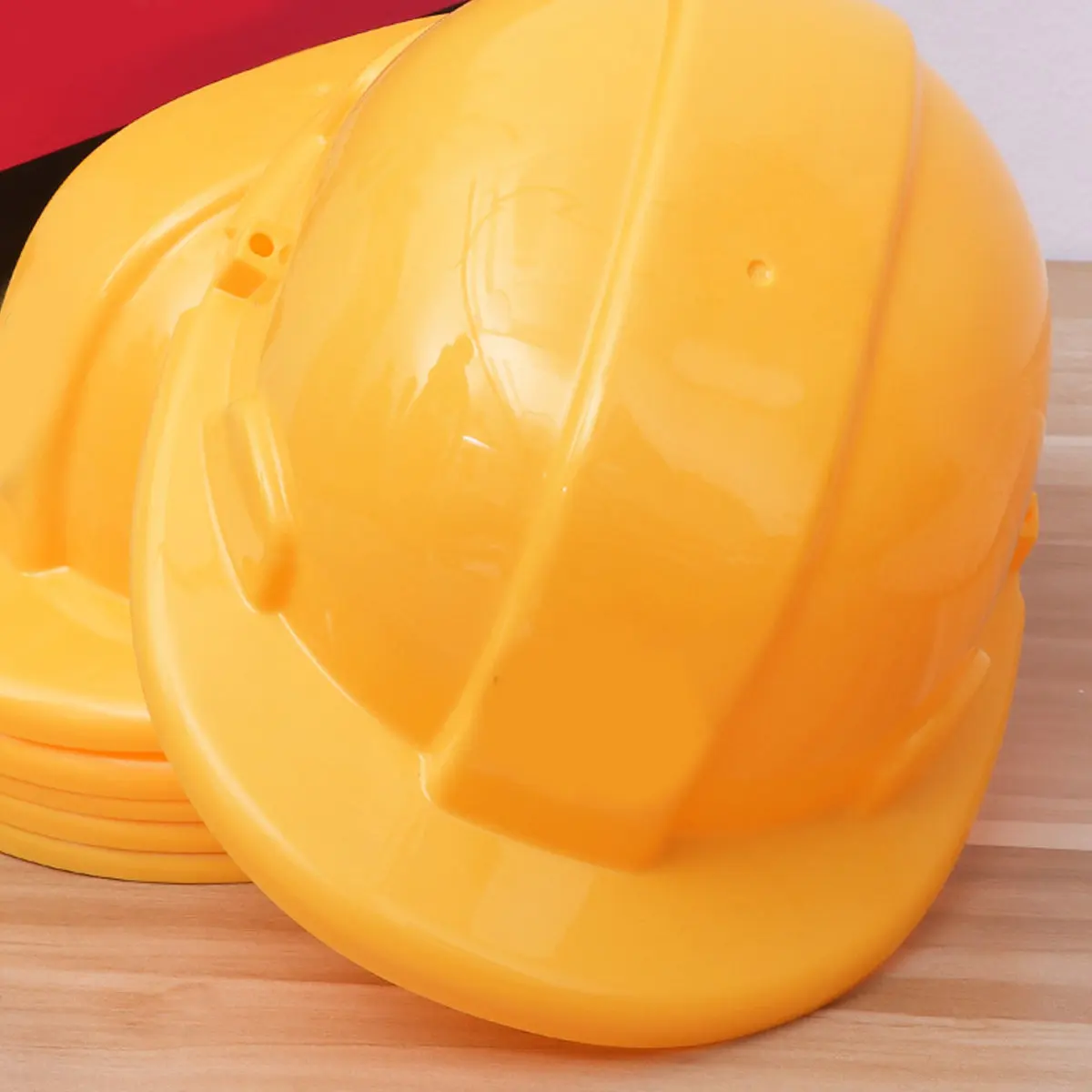 어린이를 위한 6Pcs 교육용 시뮬레이션 안전 세트 건설 현장 역할 놀이 엔지니어링 훈련 유치원 학습