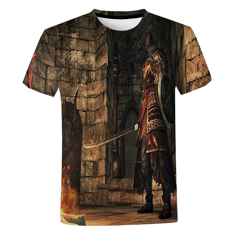 

Men Women Summer New Dark Souls 3D Printed T-Shirt Casual Fashion Oversized Hip Hop T-Shirt Harajuku Streetwear