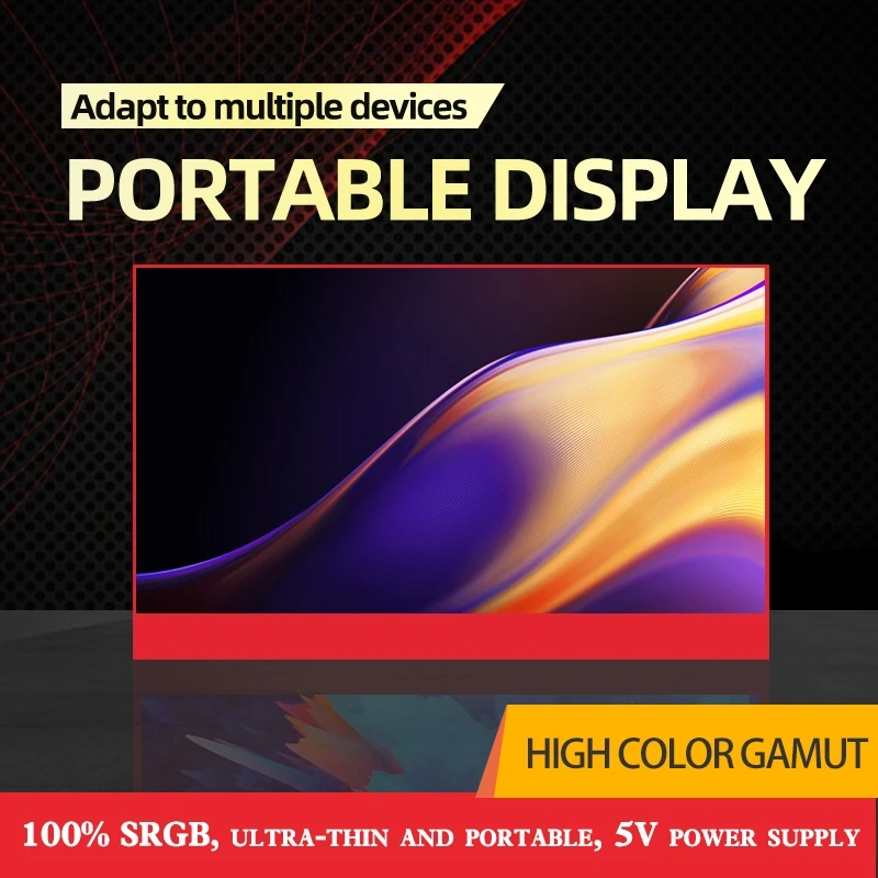

15.6-inch portable monitor 1080P IPS panel Type-C HDMI compatible display suitable for laptop, PS4, Switch, Xbox game console co