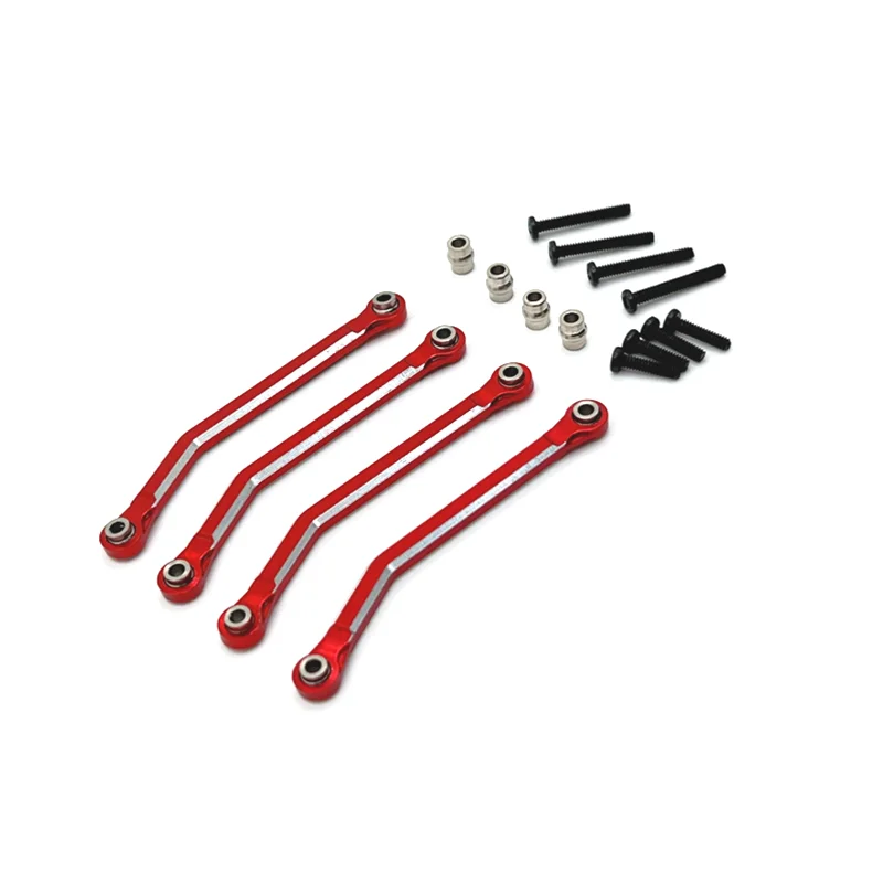 Eslabón Fijo de Chasis para Mejora y Reacondicionamiento Metálico con Proceso CNC para Piezas de Coche RC FMS 1/24 Xiaoq