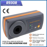 Sound Level Meter For 1/2" 13.2mm Microphone Size 114dB 94dB 104dB Noise Decibel Calibration Professional Noise Meter Calibrator 1