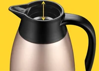 Thermos en acier inoxydable 304, 2L, double d'extraction sous vide, pichet thermique, pichet à café, thé, lait, garde au chaud pendant 24 heures, maison et bureau 5
