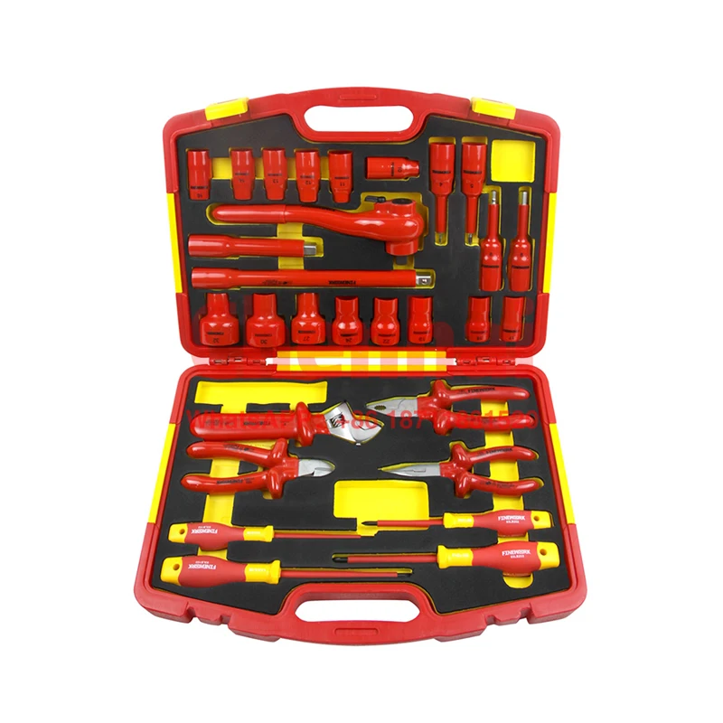 

Finework China 29PCS VDE Home Hand 1000V Insulated Tool Set