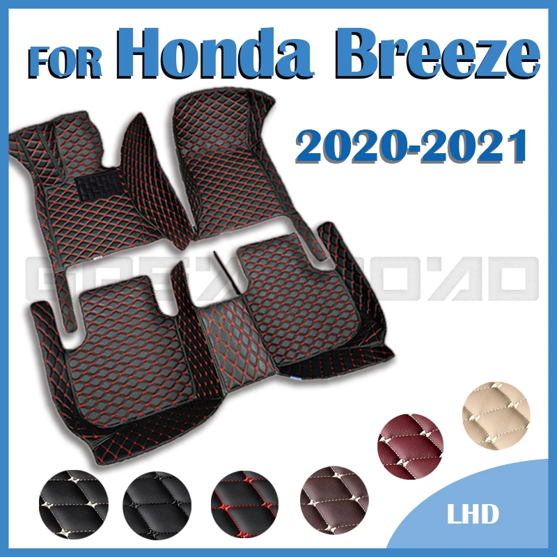 

Car Floor Mats For Honda Breeze 2020 2021 Custom Auto Foot Pads Automobile Carpet Cover Interior Accessories