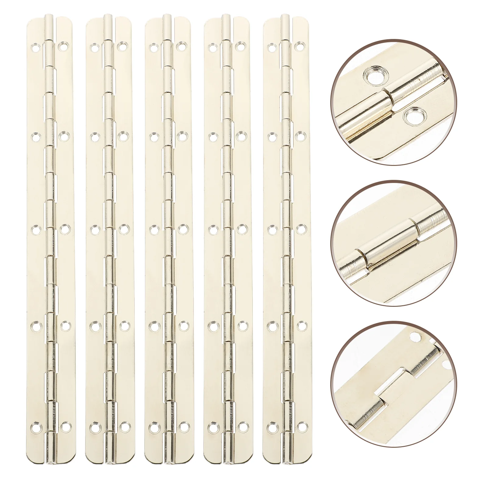 

5 Pcs Piano Hinge 90 Degree Hinges Drawer Table Baking Pans Small 180 Butt for Cabinet Doors Roasting Bakeware Mini Crafts