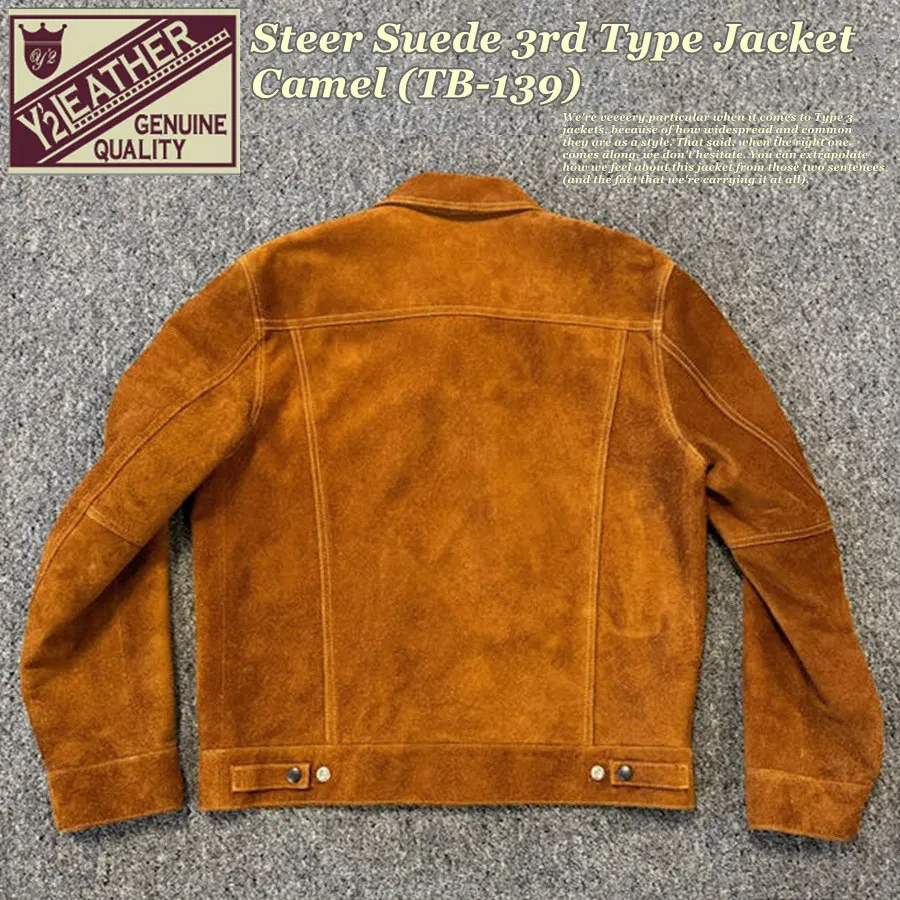 Y '2 Leather 3rd Type Cowhide Velvet 3rd Generation Jacket