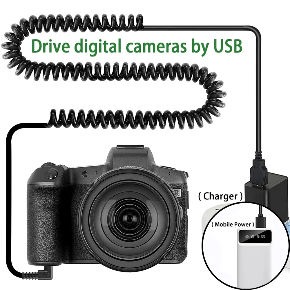 LP-E10 DR-E10 더미 배터리 DC 커플러 Canon EOS Rebel T7 T6 T5 T3 1100D ACK-E10 USB 전원 코드용 외부 전원 어댑터 키트