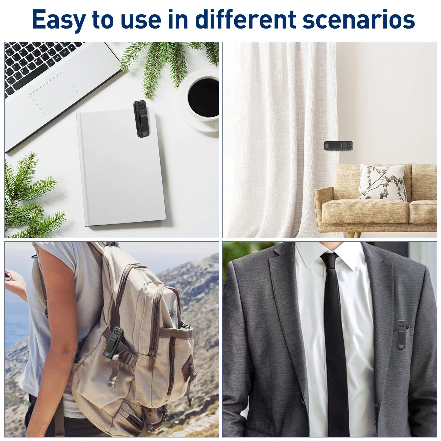 MAOZUA 1080P Mini Camera Portable HD Small Digital Meeting Video Recorder Police BodyCam Infrared Night Vision Outdoor Camcorder