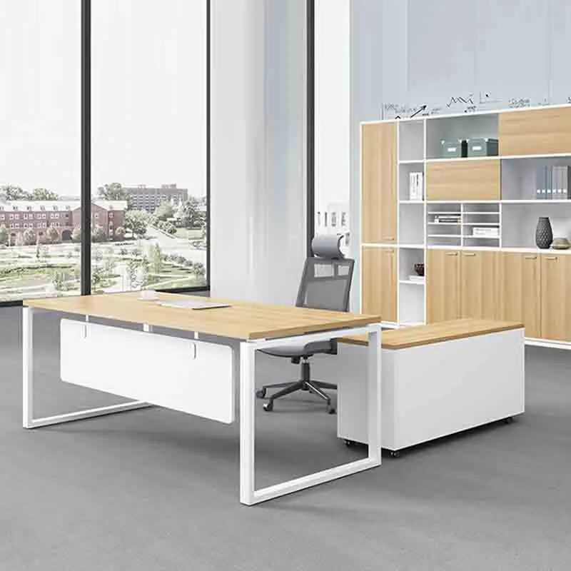 

Conference Luxury Office Desks Studying Meeting Drawers Reception Office Desk Workbench Storage Scrivania Con Cassetti Furniture