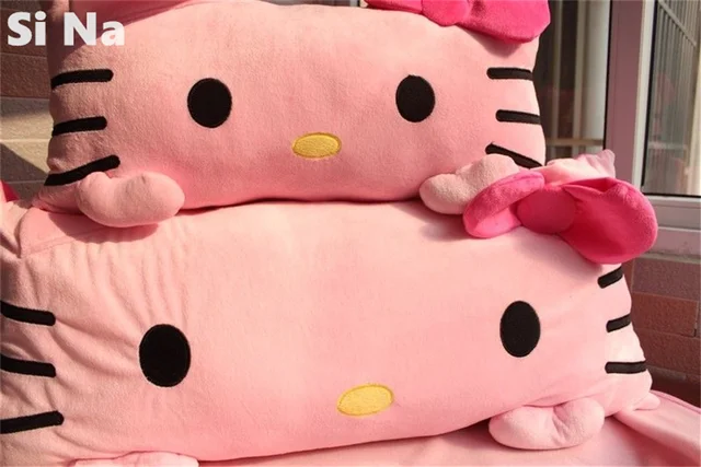 カワイイハローキティぬいぐるみ枕、コア付き、ソフト