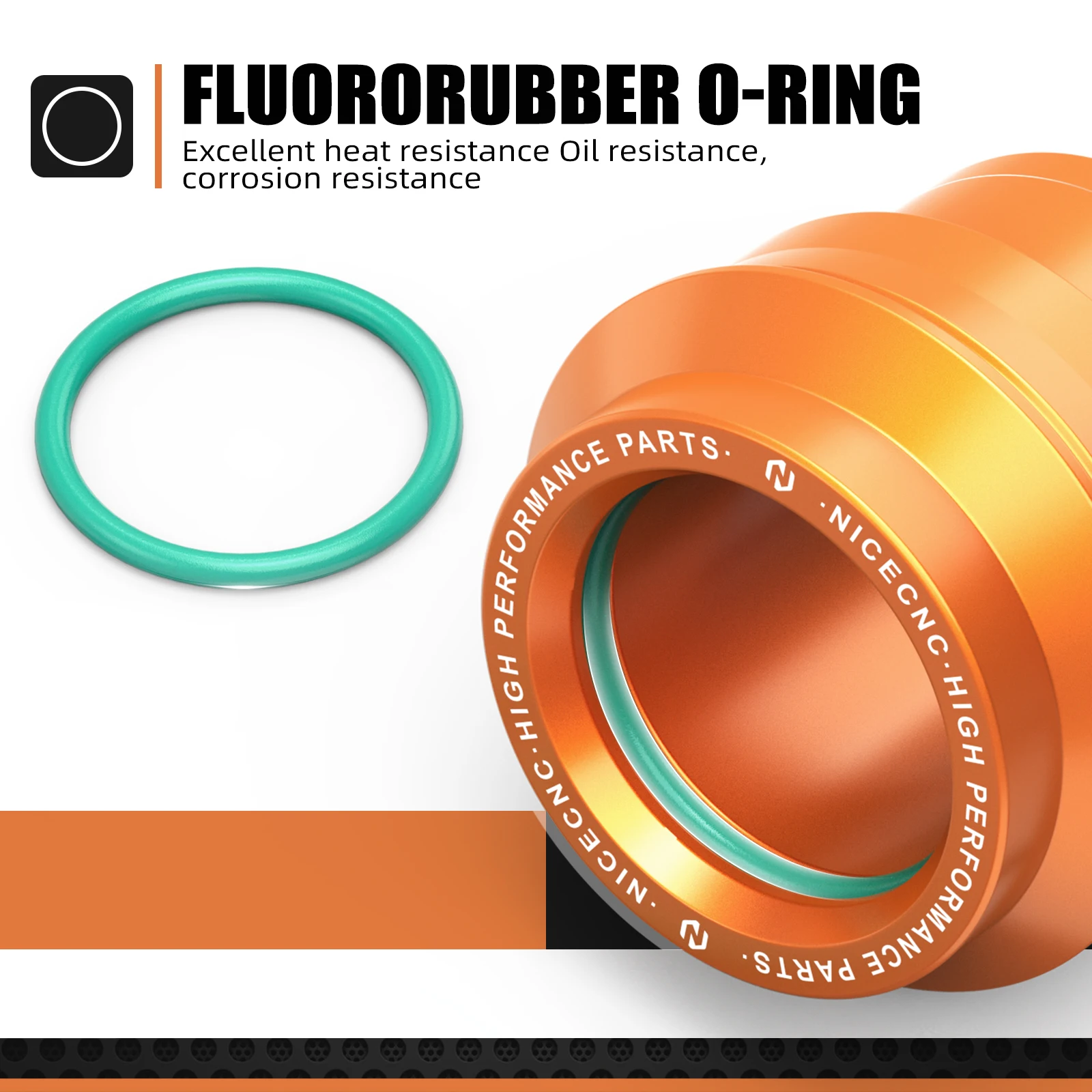 NICECNC Für 2024 KTM EXC 300 EXCF 450 350 SX 125 SXF 450 Husqvarna TE300 GasGas EC300 22 mm Vorder-Hinterrad-Abstandshalter-Naben-Kragen-Set – Detail 14