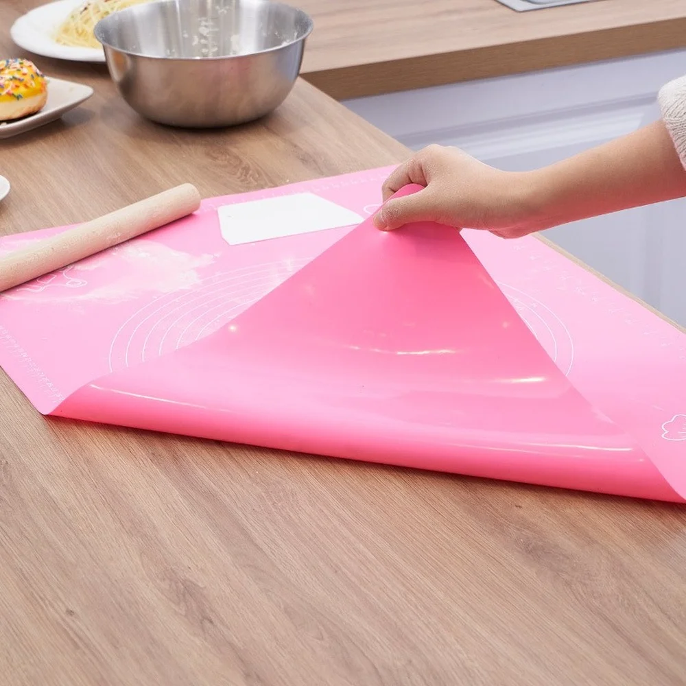 30X40Cm Silicone Pad Baking Mat Sheet Baking Mat for Rolling Dough Pizza  Extra L