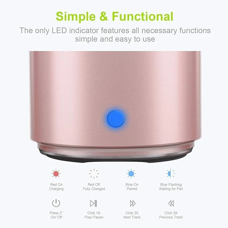 Wireless speaker showing input/output ports.