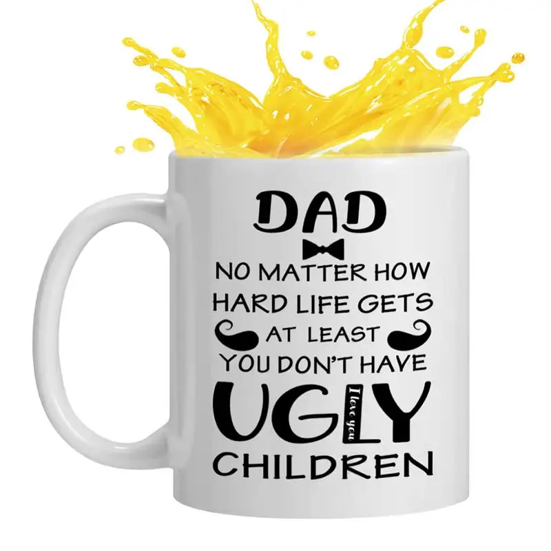 

Happy Fathers Day Mug Father Day Drinking Cup Ceramic Funny Coffee Mug For Dad With Handle Father Daughter Dad Water Cup