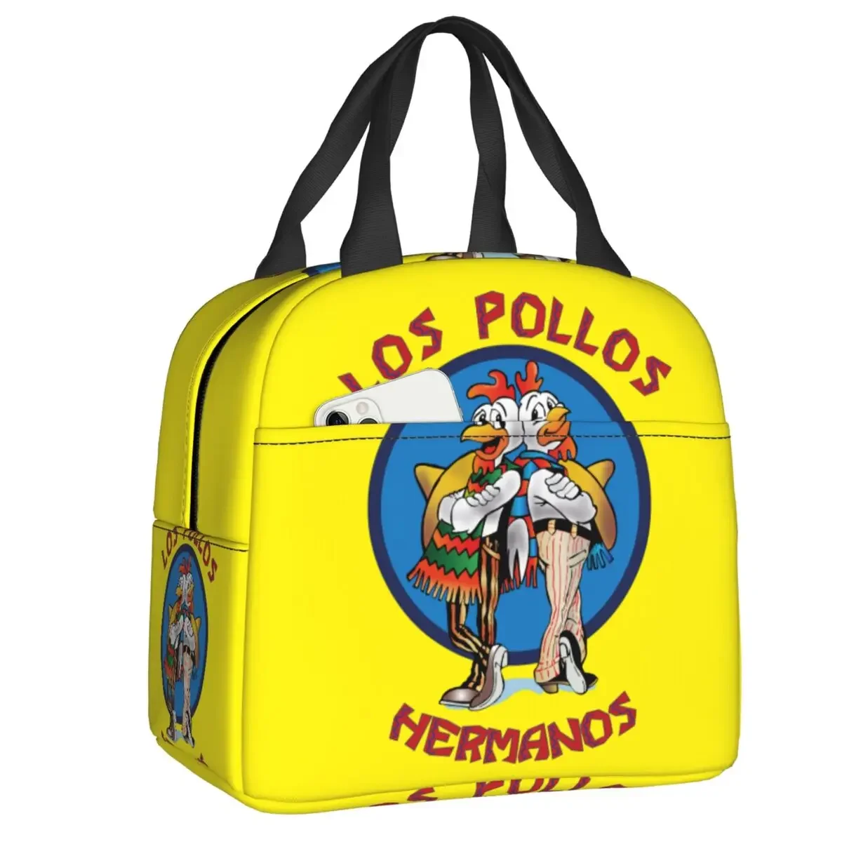 

Ланч-бокс «во все тяжкие», Термоизолированный Ланч-бокс Los Pollos Hermanos, куриные братья, сумка-тоут для женщин, детские пищевые пакеты
