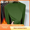 Autumn Winter Women's Slim Fit Long Sleeve Crew Neck T-Shirt Korean Style Pullover Top Polyester Fiber Thread Decoration
