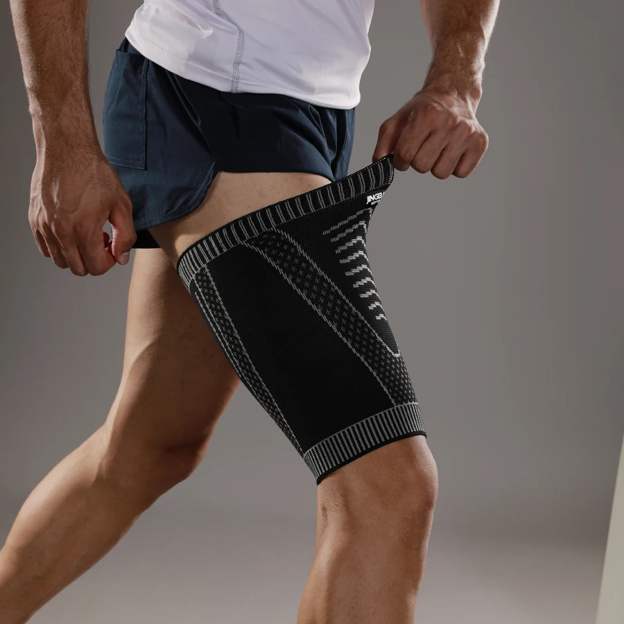 Leg Compression Sleeves, 1 Piece Elastic Non-slip Thigh Support Sleeve