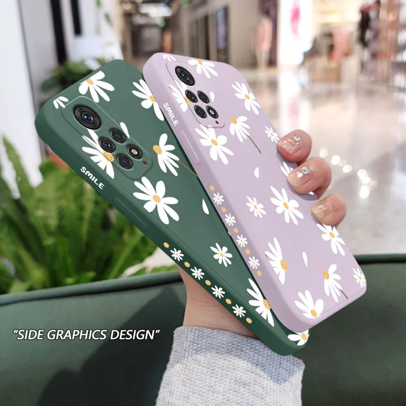 Plain Daisies Phone Case For Xiaomi Redmi Note 13 12 12S 11 11S 11T 10 10A 10T 10S 9T 9 8 7 Pro Plus 10C 9A 9C 9T 4G 5G Cover 2