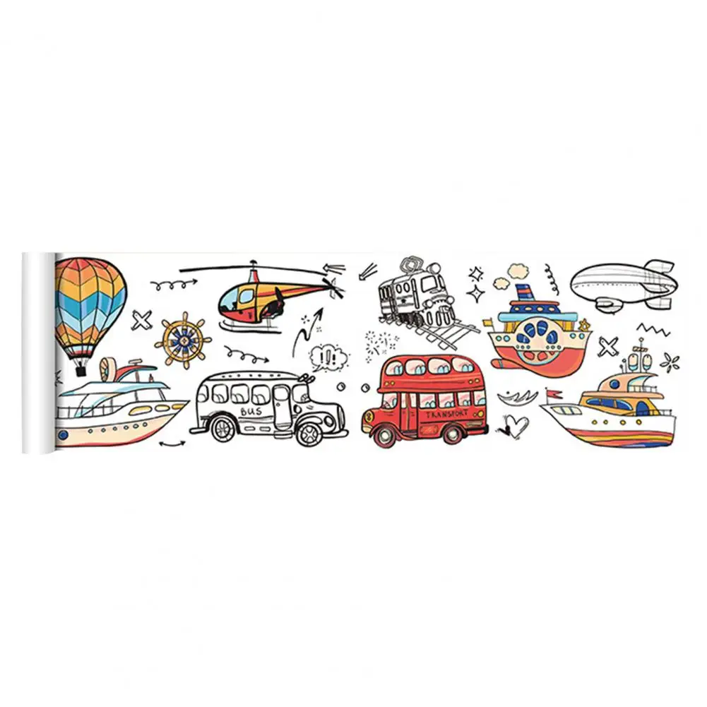 Kids Coloring Tablecloth Animal-themed Children's Graffiti Scroll Coloring Poster for Parent-child Activities Colorfast for Kids