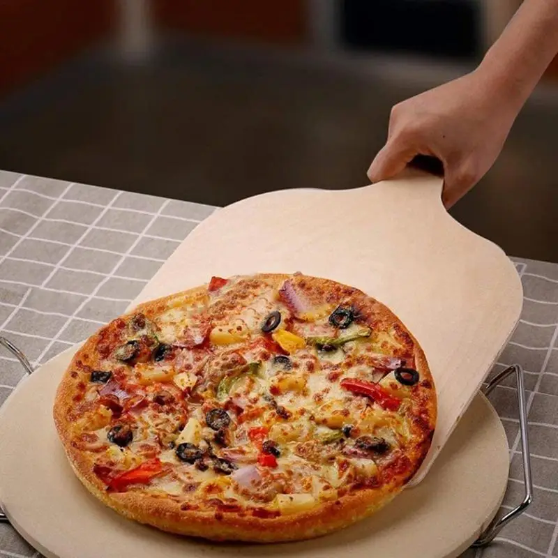 

Pizza Peel 16 Inch Durable Quality Natural Fish Pizza Paddle With Easy Glide Smooth Wooden Pizza Paddle For Pizzas Bread Cakes