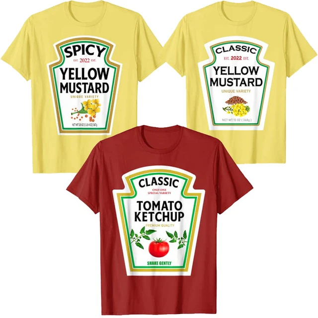 Easy Costume T-Shirt Ketchup Mustard & Relish Group T shirt