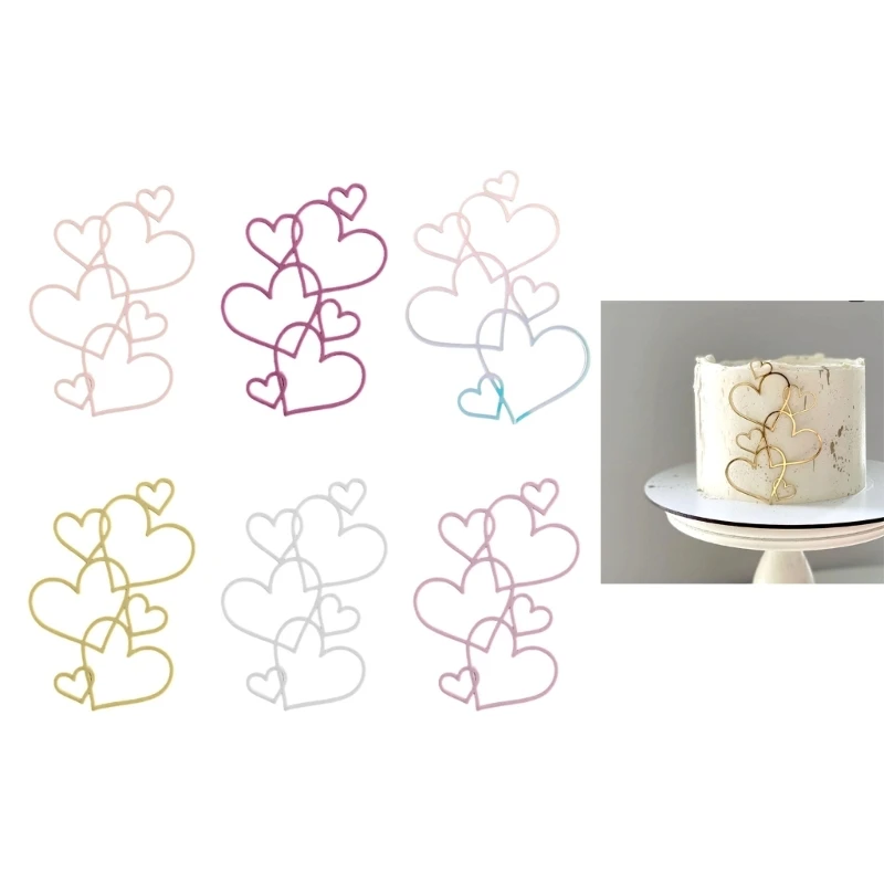 

Acrylic Cupcake Love Heart Dessert Decoration for DIY Baking Lovers DropShip