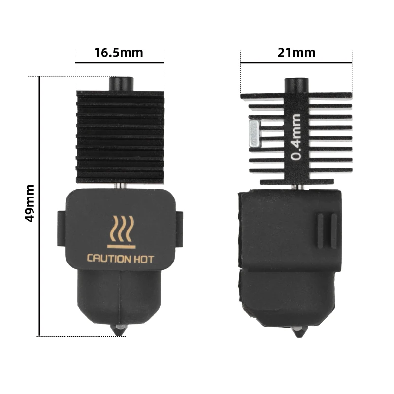 Bambu Lab A1 미니 3D 프린터 부품용 Mellow TZ A1 핫엔드 깍지, 0.2mm, 0.4mm, 0.6mm, 0.8mm