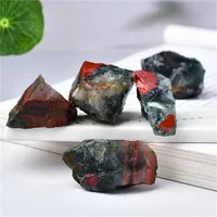 Natural High Quality African Bloodstone Minerals Raw Stone Crystal Healing Stone Rough Stone Bulk  Crystals Gemstone for Decor 2