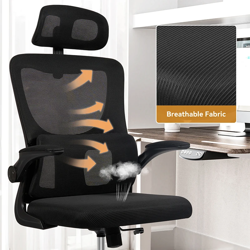 Office Chair Ergonomic High Back Chair Mesh Sliding Gaming Computer Chairs Adjustable Rotating Armchair Commercial Home Furnitur 2