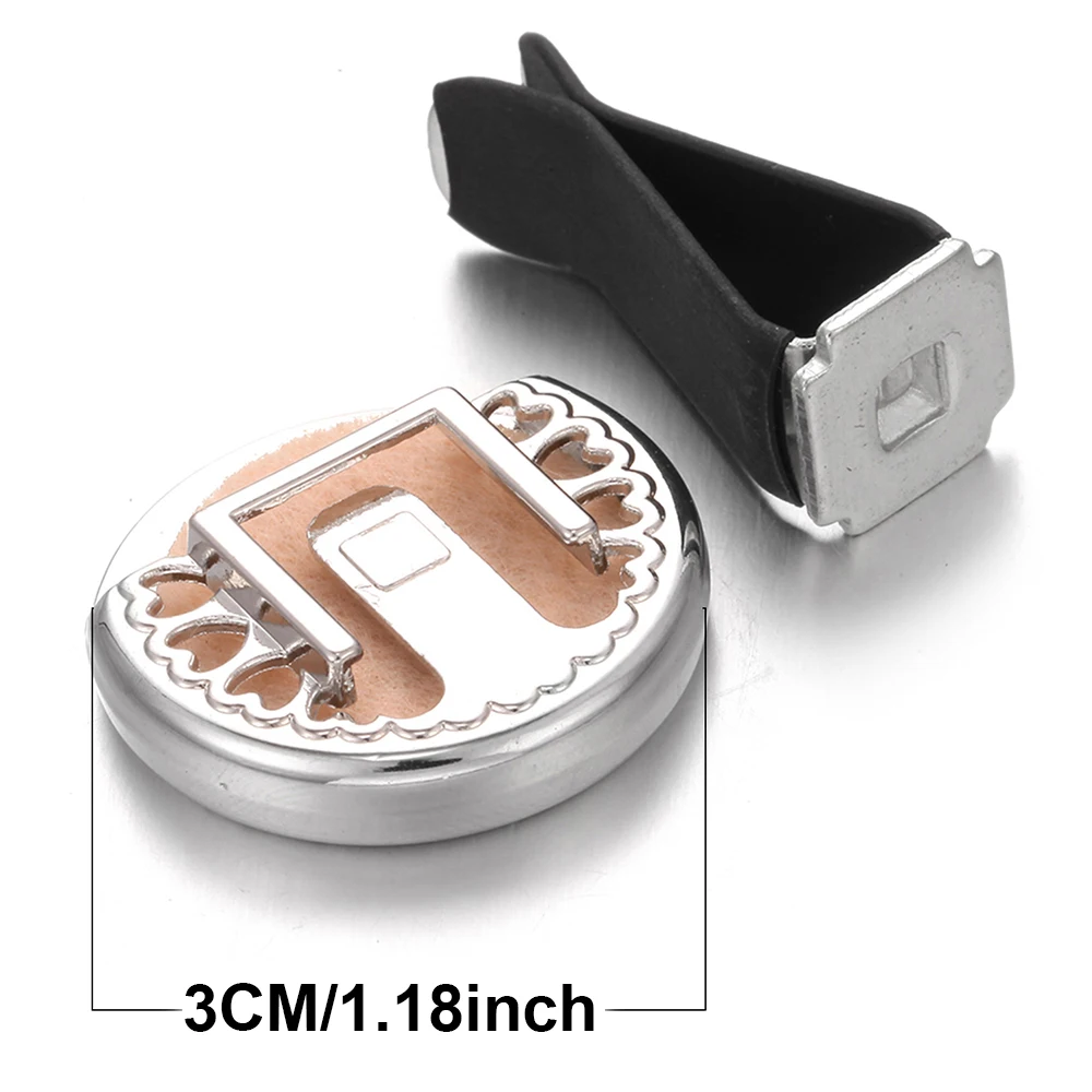 Air Freshener Refillable Car Aromatherapy Perfume Diffuser Clip Auto Vent Aroma Essential Oil Diffuser