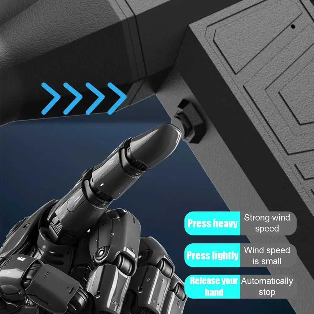 USB Rechargeable Fan Car Air Blower Brushless Motor Handheld Vacuum Cleaner 3 Speed Auto Dust Blower Tools