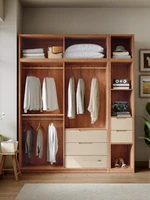 Armoire en bois pour chambre à coucher, organisateur de rangement pour femmes, armoire de luxe, étagères d'hôtel, meubles Szafa Tekstylna Na Ubrania 4