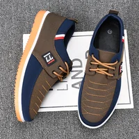 Large Size Beijing Cloth Shoes Men's Versatile Work Casual Canvas Shoes Korean Style Lace-Up Adult Flat Bottomed Footwear