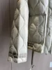 Quilted coat for women ETJ 2024traf QUILTED JACKET WITH TIES new beige drawstring high neck pocket clip cotton jacket for women 2