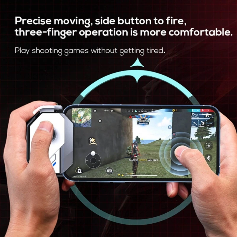 3d joystick alta precisão antiderrapante jogo de 360 graus-assistente  ergonômico controlador de jogos móvel gatilho para iphone/android -  AliExpress