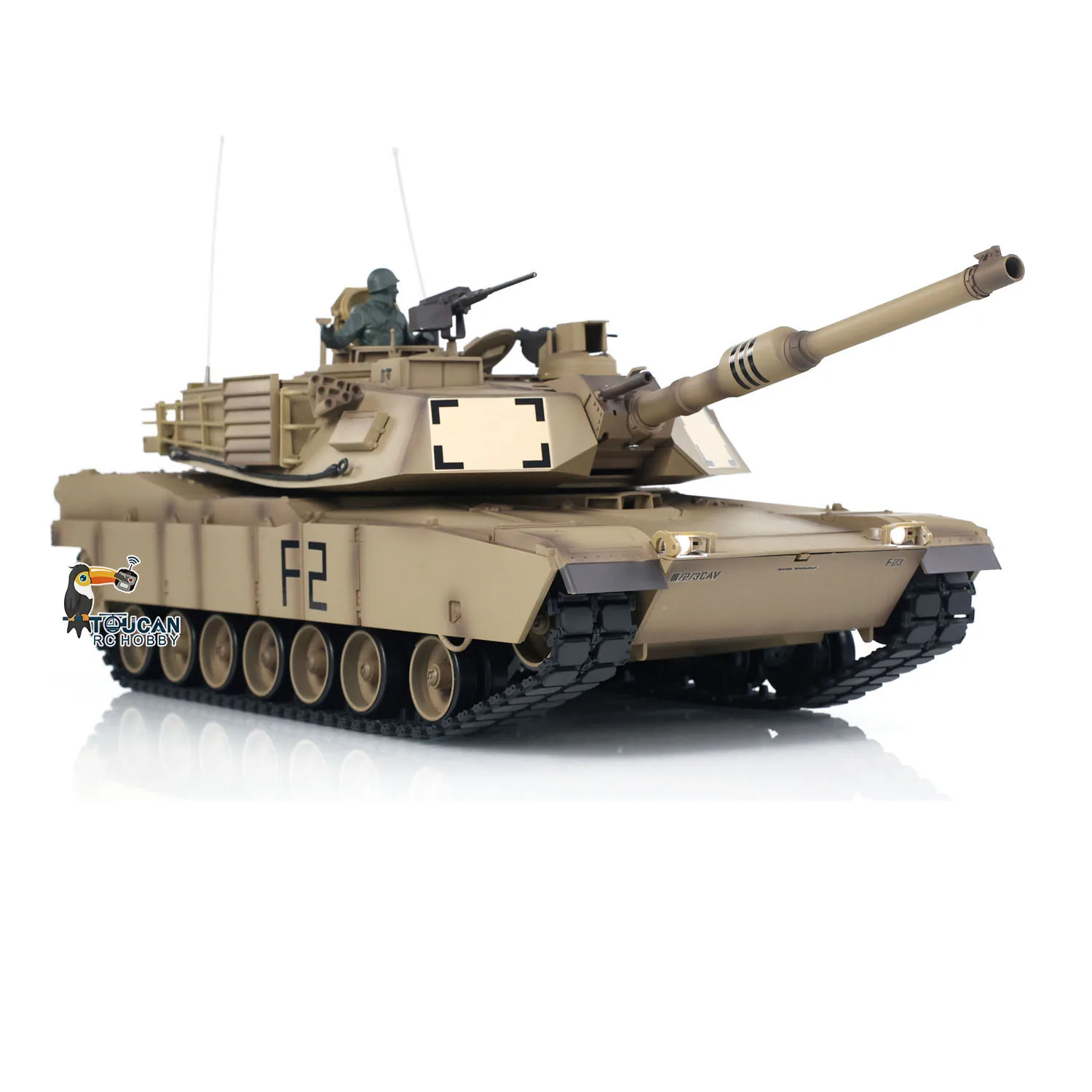 Heng Long 1/16 7.0 Plastic M1A2 Abrams RC Tank 3918 Steel Gearbox Barrel Recoil TH17792-SMT4 3